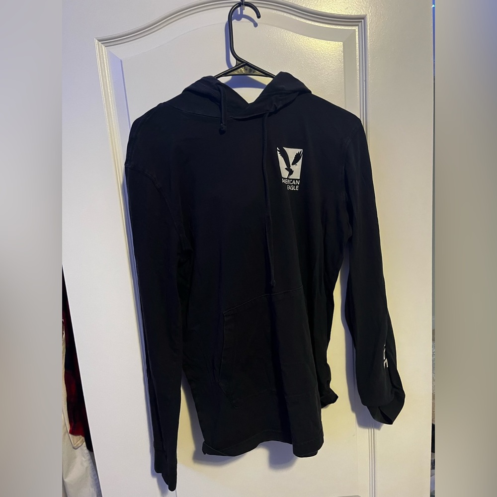 Black American eagle hoodie size small mens